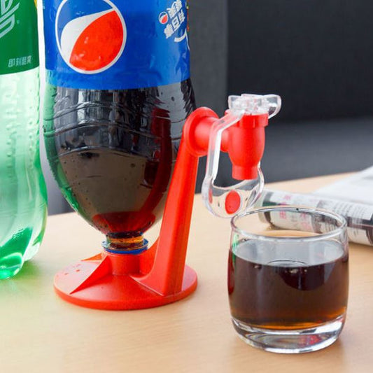 Party Beverage Dispenser Upside Down Coke Bottle Drinking Gadget Soda Water Jug Distributeur Home Bar Kitchen Accessories