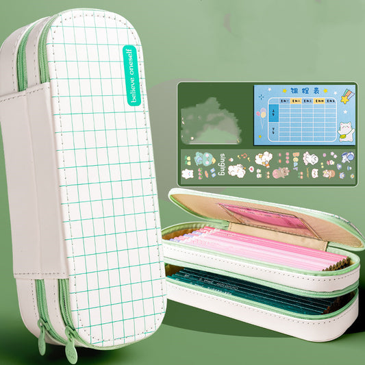 Cute Simple Pencil Case Creative Multifunctional Stationery Box Bag Large Capacity Organizer for Boy & Girl Students School Supplies