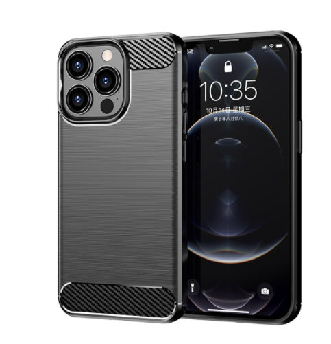 Durable Soft Shell Phone Case | Carbon Fiber Texture Anti-Shock Cover