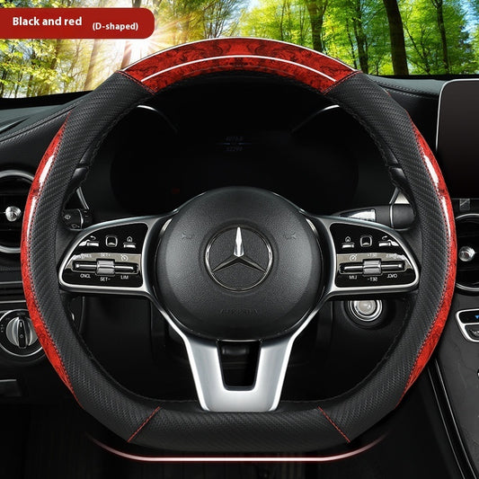 Luxury Crystal Leather Steering Wheel Cover | Bling Car Interior Modification