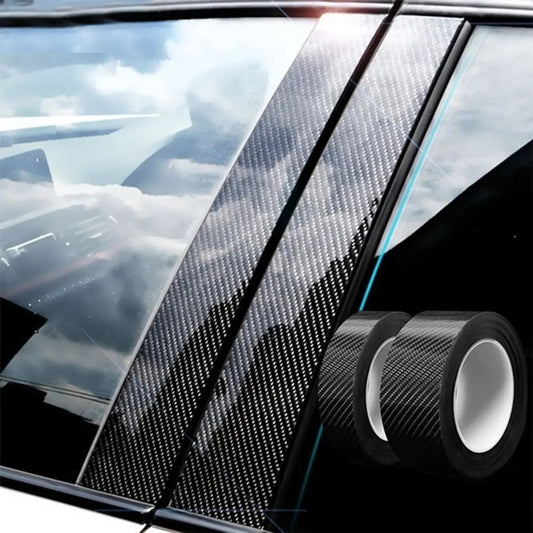 Car Door Anti-Collision Strip & Edge Protector | Carbon Fiber Look Safety Tape