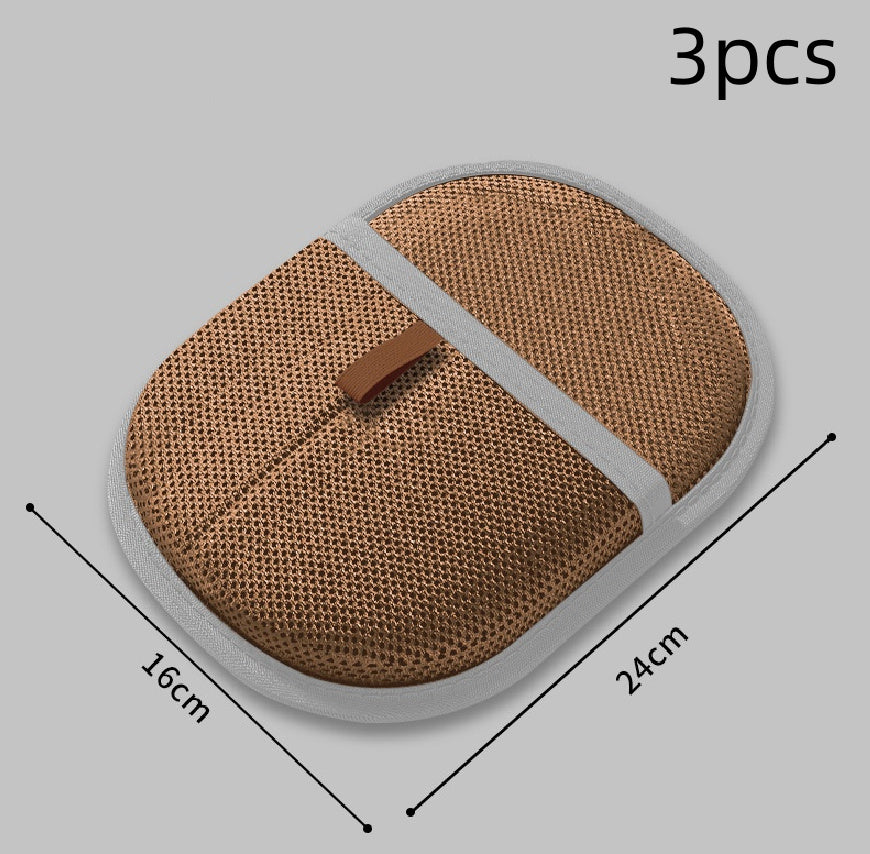 Pet Hair Remover Mitt & Deshedding Brush Glove Gentle Grooming Tool for Dog, Cat, & Rabbit Long, Short, Curly Hair