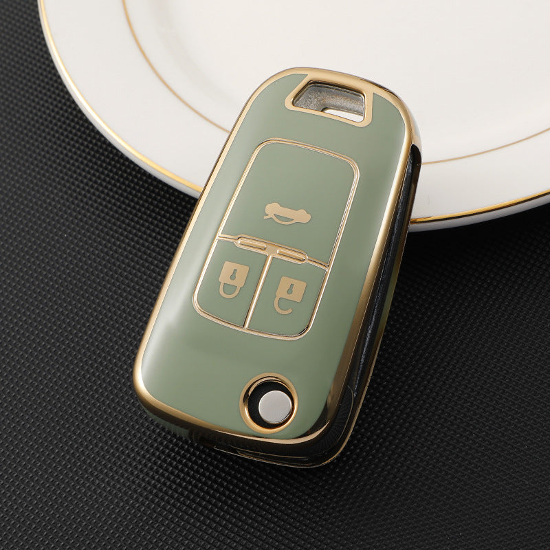 Folding Protective Cover with Golden Edge | Luxury Foldable Case