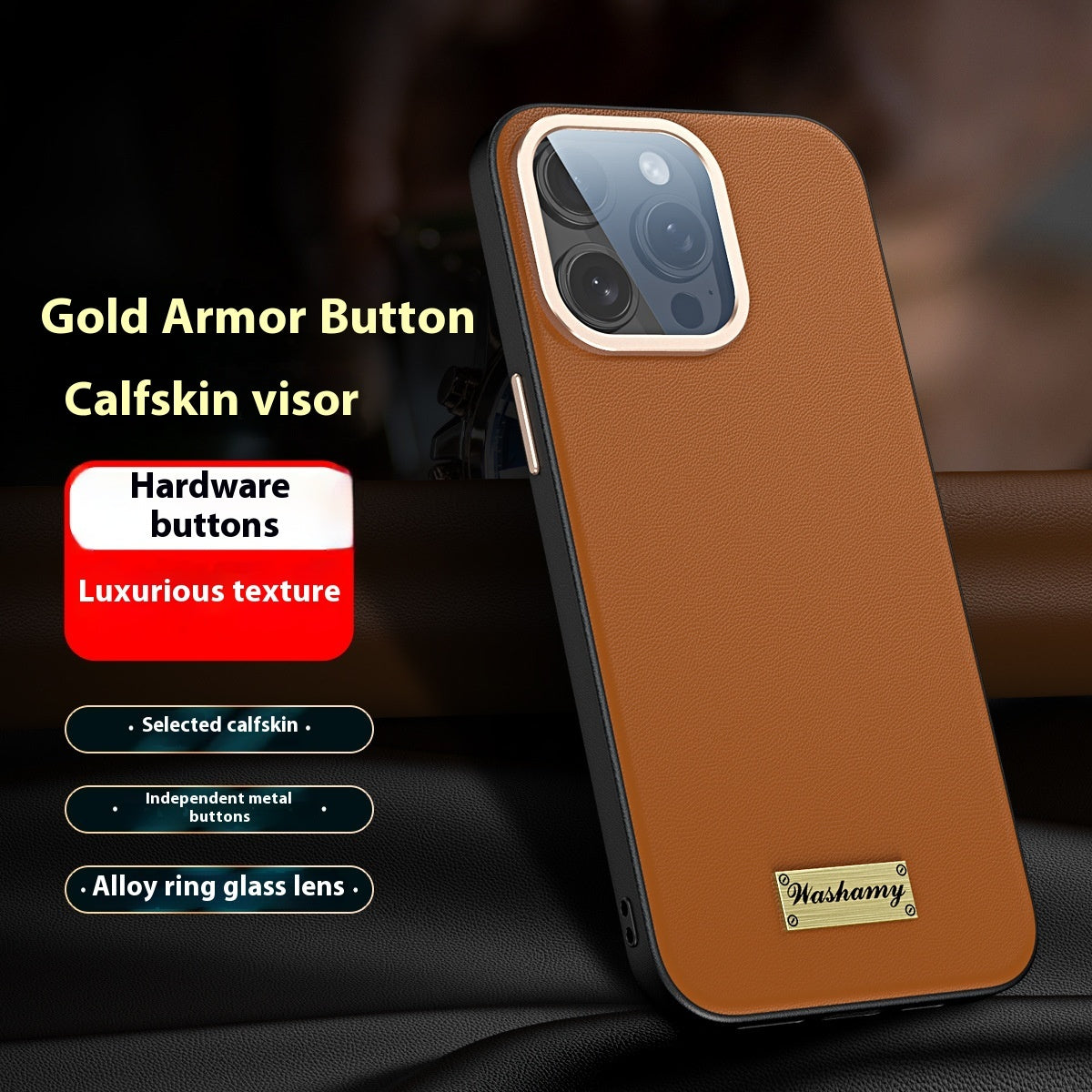 Luxury Lambskin Leather Protective Cover | High-End & Ultra-Soft