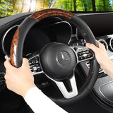 Luxury Crystal Leather Steering Wheel Cover | Bling Car Interior Modification