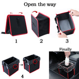 Multi-Function Oxford Cloth Car Organizer | Foldable Trunk Storage & Wastebasket