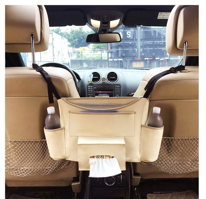 Universal Car Seat Back Organizer | Multi-Pocket Backseat Storage Bag