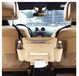 Universal Car Seat Back Organizer | Multi-Pocket Backseat Storage Bag