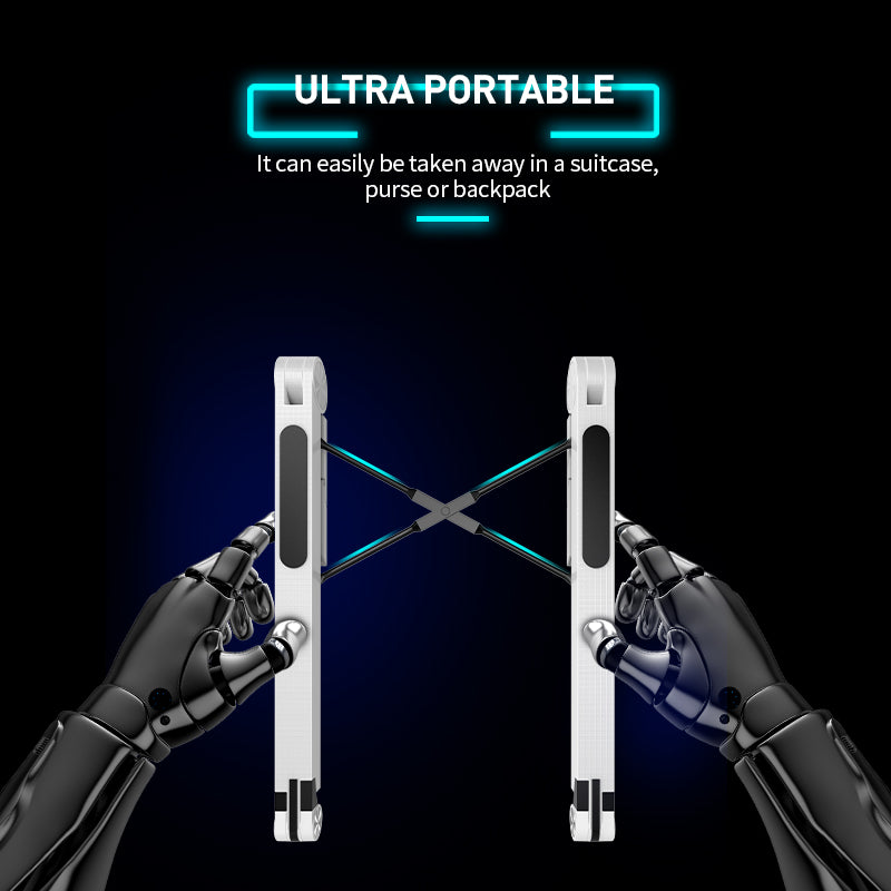 Folding Portable Laptop Stand Adjustable Notebook Computer Riser Ergonomic Desktop Holder Universal Design