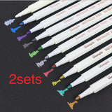 Premium Acrylic Paint Marker Pens Set Permanent & Quick-Drying Multi-Surface Art Supplies for Rocks, Canvas, Wood, Fabric