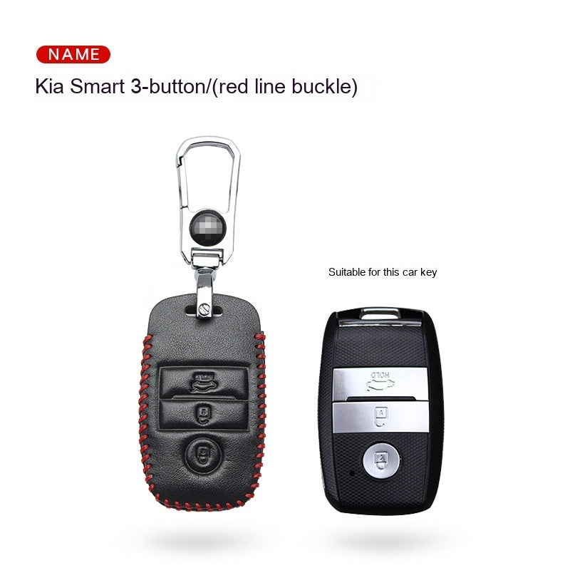 Genuine Leather Car Key Fob Cover | Premium Real Leather Protective Case