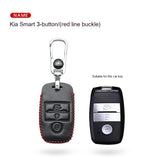 Genuine Leather Car Key Fob Cover | Premium Real Leather Protective Case