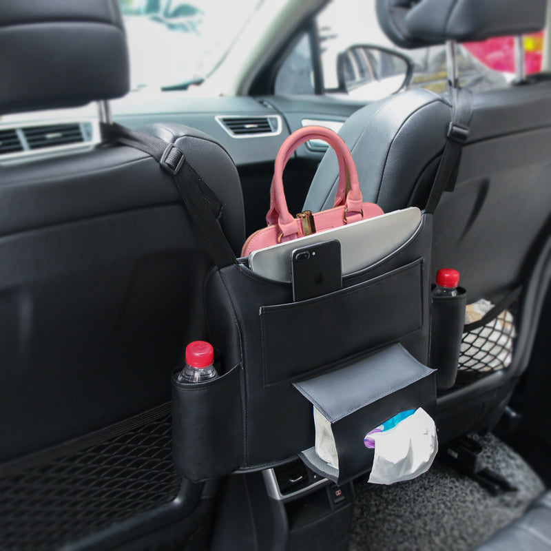 Universal Car Seat Back Organizer | Multi-Pocket Backseat Storage Bag