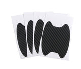 4PCS Carbon Fiber Car Door Handle Scratch Guard Stickers | Anti-Scratch Protection Film Set