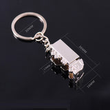 3D Truck Model Metal Keychain | Creative Vehicle Pendant & Car Accessory