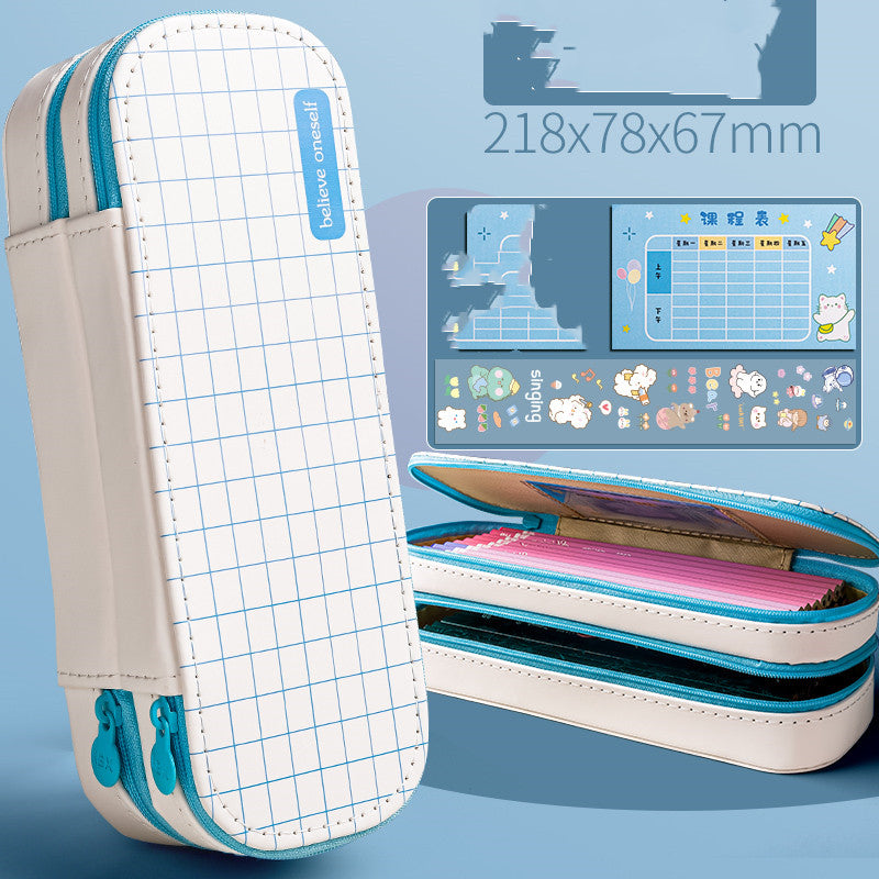Cute Simple Pencil Case Creative Multifunctional Stationery Box Bag Large Capacity Organizer for Boy & Girl Students School Supplies