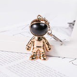 Korean Hip Hop Cross Spaceman Necklace Fashion Keychain Pendant Creative Astronaut Jewelry Trendy Streetwear Accessory