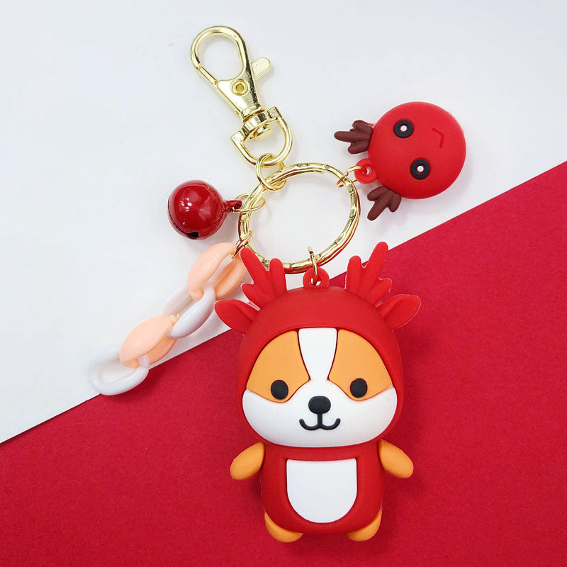 Cute Cartoon Squirrel Keychain | Female Bag & Car Pendant Accessory Gift