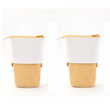 Multifunctional Corduroy Retractable Pencil Case Creative Stand-Up Pen Holder Zipper Pouch Organizer Cute Stationery Supply for Students