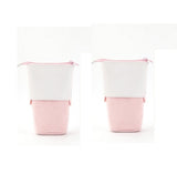 Multifunctional Corduroy Retractable Pencil Case Creative Stand-Up Pen Holder Zipper Pouch Organizer Cute Stationery Supply for Students