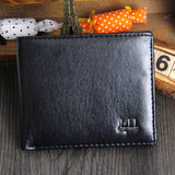 PU Leather Short Wallet for Men | Durable & Stylish Bi-Fold Purse