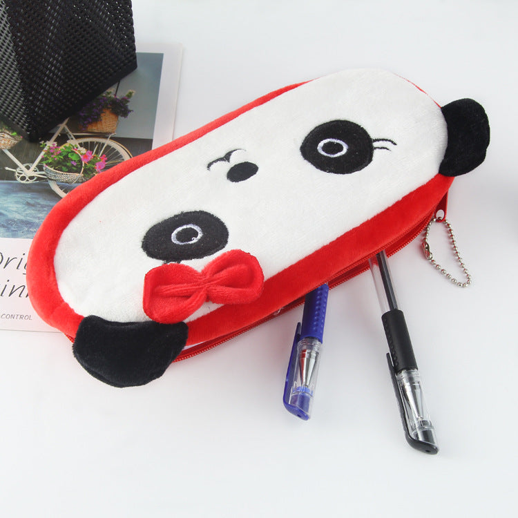 Animal Children's Primary School Stationery Bag Cute Cartoon Pencil Case Large Capacity Zipper Pouch for Kids School Supplies