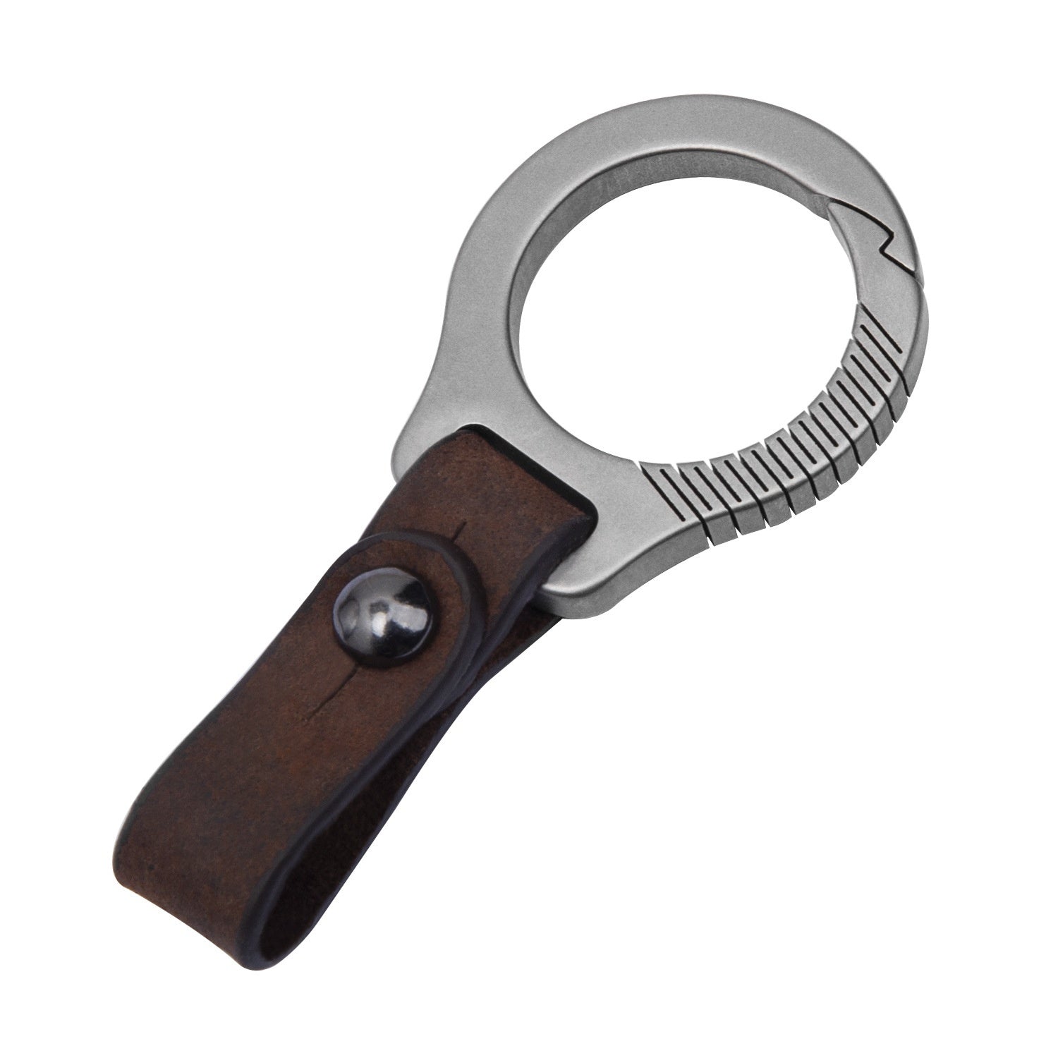 Titanium Alloy Car Keychain EDC Gadget Key Ring Durable Metal Key Fob Holder Pocket Multi-Tool Accessory