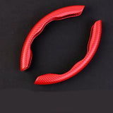 Universal Four Seasons Carbon Fiber Look Steering Wheel Cover | Ultra-Thin Non-Slip Grip
