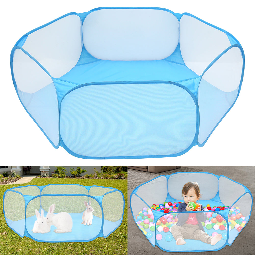 Baby Play Tent & Ball Pit Foldable Children's Ocean Balls Play Pool Indoor/Outdoor Crawling Game House Kids Fun Toy