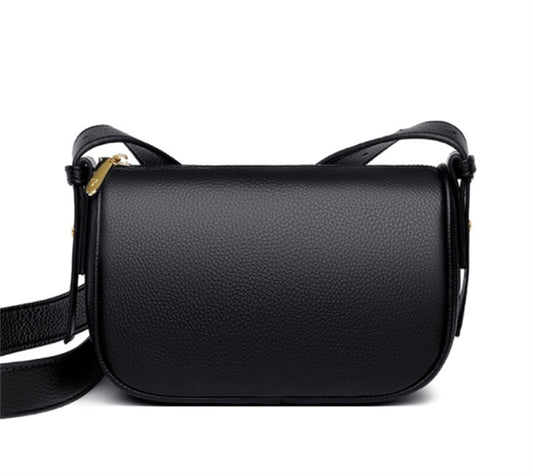 Simple Leather Crossbody Bag for Ladies | Minimalist One-Shoulder Purse