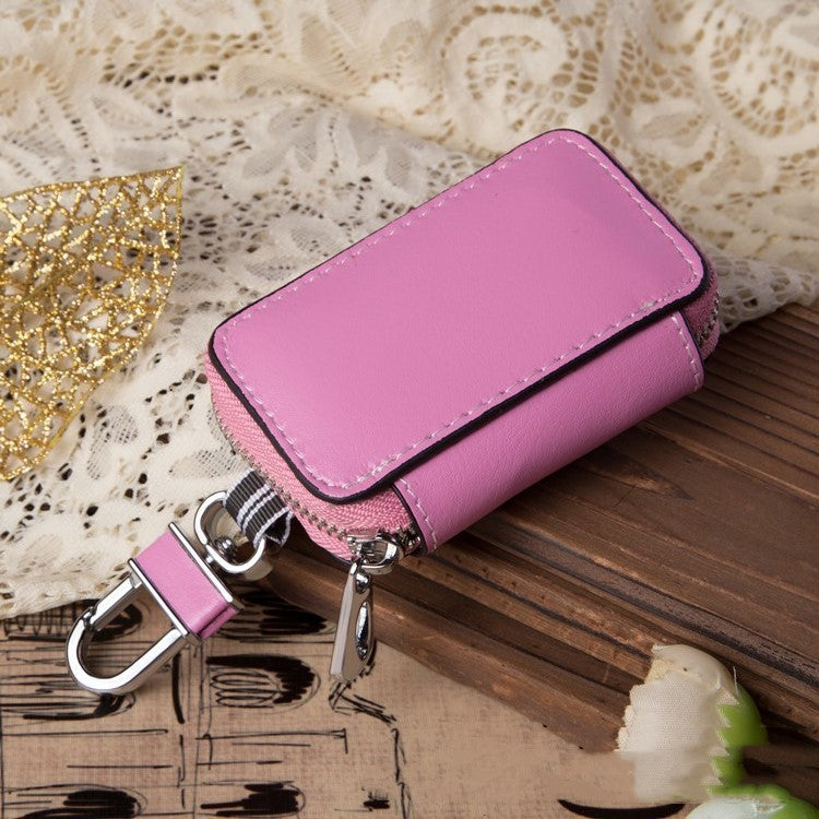 Genuine Leather Universal Car Key Case | Real Leather Fob Cover for Any Vehicle