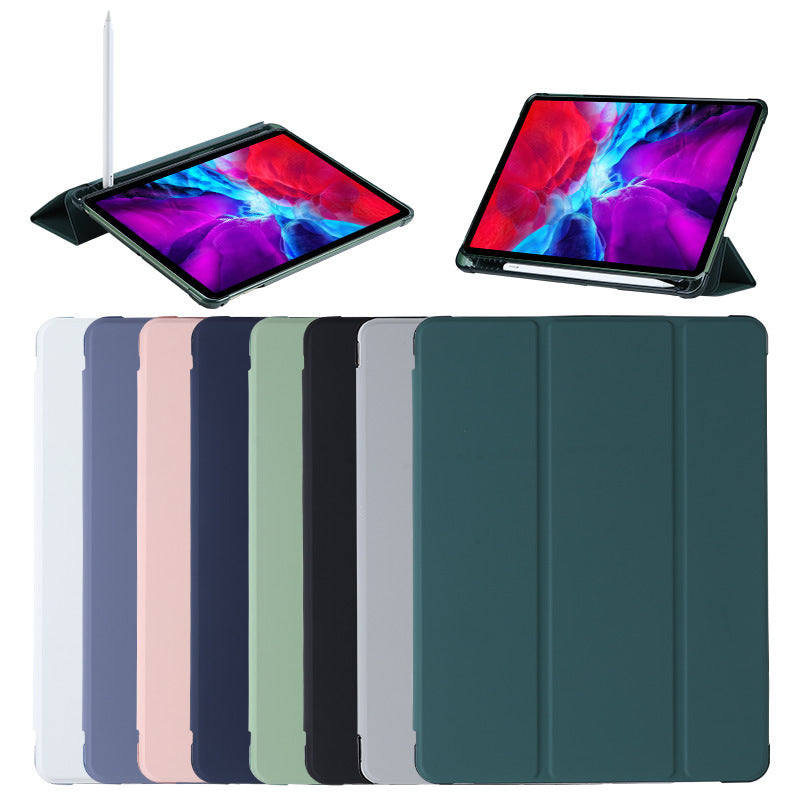 iPad Protective Cover with Pen Slot Compatible with iPad 10.9, Pro 10.5, Mini Dormant Leather Case TPU Airbag Soft Shell