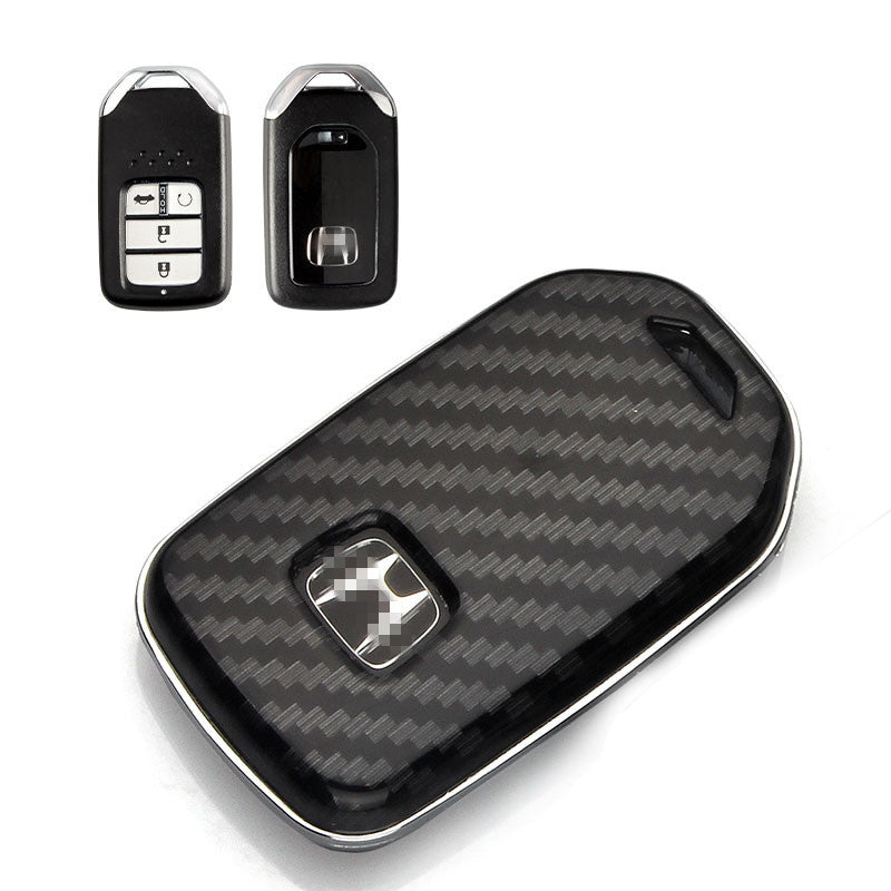 Luxury Carbon Fiber Key Case with Buckle Closure | Ultra-Light Car Key Shell