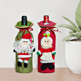 Festive Christmas Wine Bottle Cover & Gift Box Decoration Holiday Present Packaging Quick Dress Up