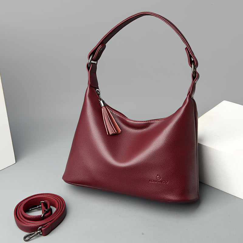 Soft Textured PU Leather Underarm Bag | Comfortable Shoulder Sling Purse