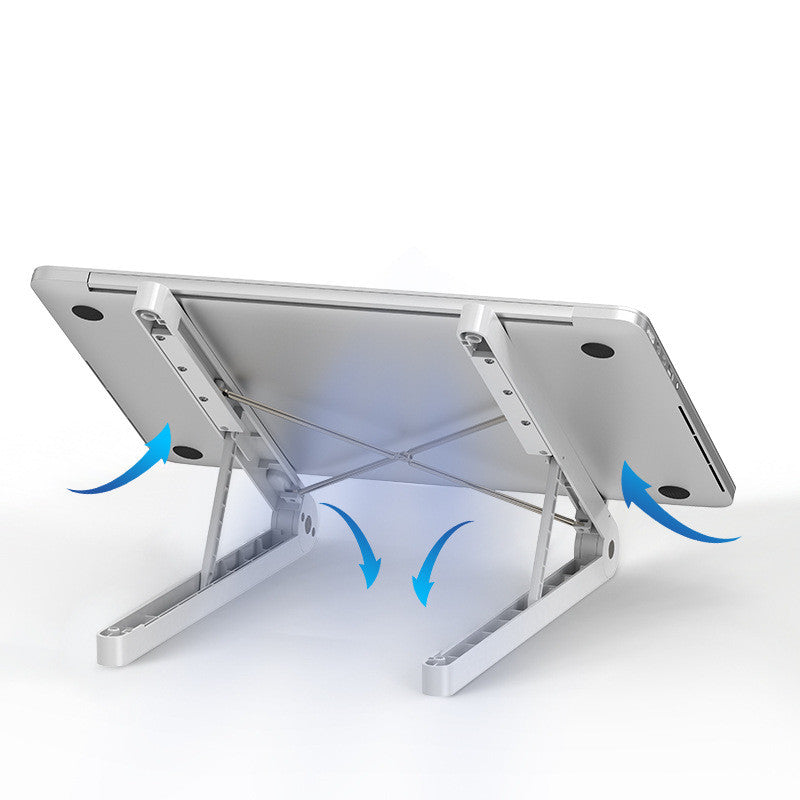 Portable Folding Laptop Stand Adjustable Desktop Cooling Riser Ergonomic Notebook Bracket Height Adjustable Lift