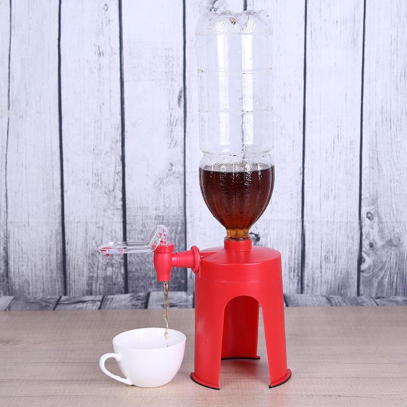 Party Beverage Dispenser Upside Down Coke Bottle Drinking Gadget Soda Water Jug Distributeur Home Bar Kitchen Accessories