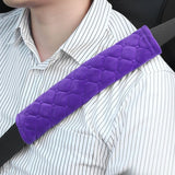 Ultra-Soft Short Plush Car Seat Belt Shoulder Cover | Cozy Comfort Pad