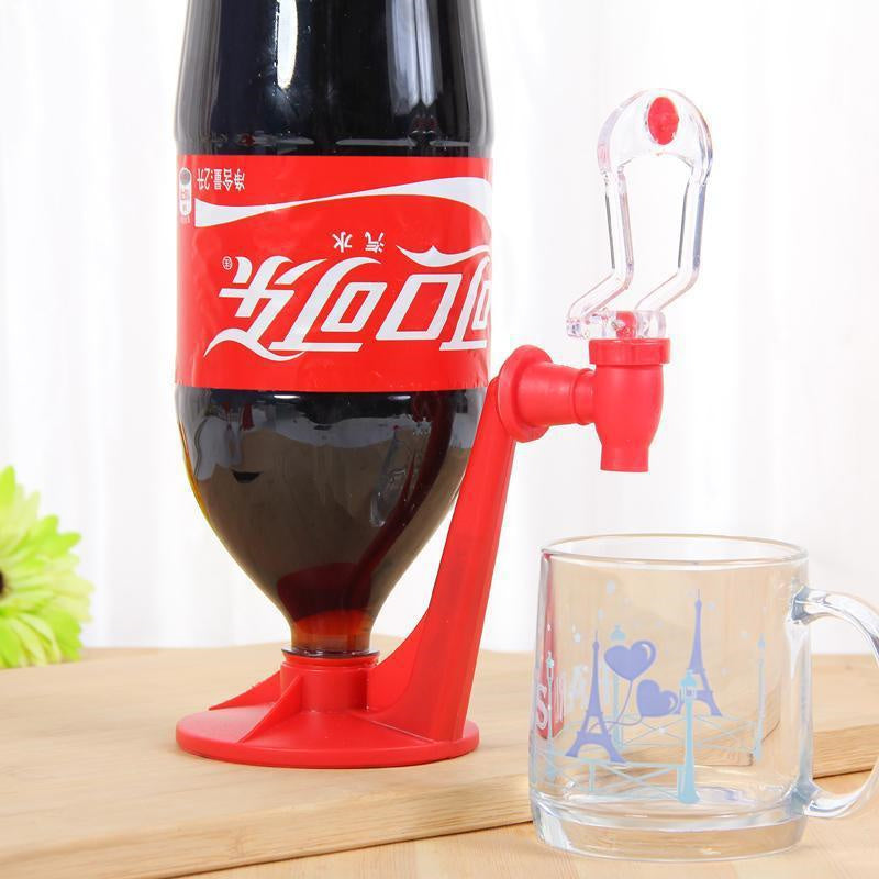 Party Beverage Dispenser Upside Down Coke Bottle Drinking Gadget Soda Water Jug Distributeur Home Bar Kitchen Accessories