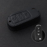 Customizable Genuine Leather Car Key Cover | DIY Modification Key Fob Case