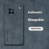 Luxury Sheepskin Leather Phone Case | Magnetic Car Mount & Wireless Charging Cover