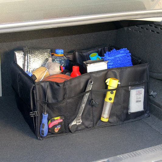 Car Trunk Package Organizer | Secure Groceries & Delivery Bag Storage