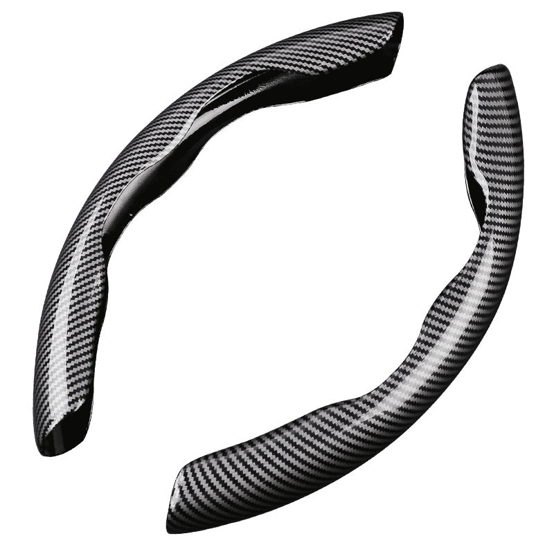 New Carbon Fiber Look Steering Wheel Cover | Four Seasons Universal Non-Slip Grip