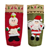 Festive Christmas Wine Bottle Cover & Gift Box Decoration Holiday Present Packaging Quick Dress Up