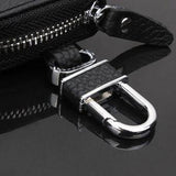 Genuine First Layer Leather Car Key Case | Luxury Litchi Grain Key Fob Cover