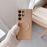 Drop-Resistant Leather Phone Case | Magnetic Attraction Protective Cover