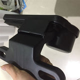 2-in-1 Car Storage Box with Foldable Table/Backrest & Drink Holder