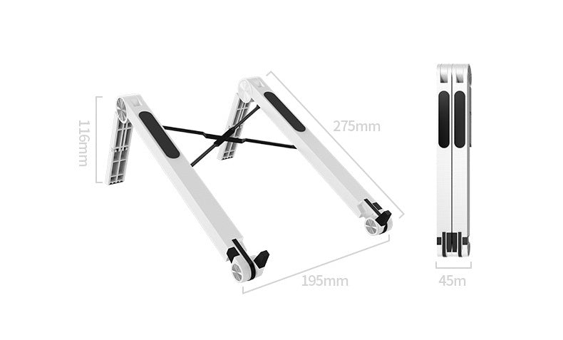 Folding Portable Laptop Stand Adjustable Notebook Computer Riser Ergonomic Desktop Holder Universal Design