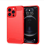 Durable Soft Shell Phone Case | Carbon Fiber Texture Anti-Shock Cover