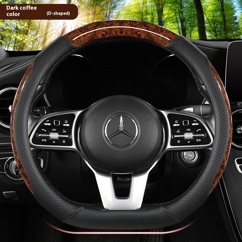 Luxury Crystal Leather Steering Wheel Cover | Bling Car Interior Modification